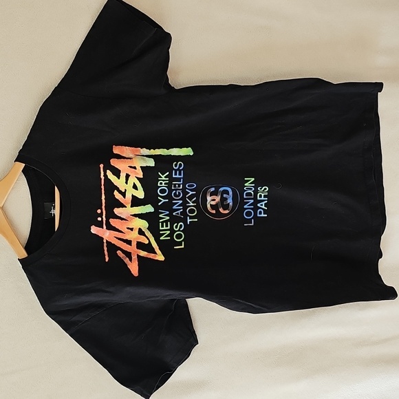 Stussy Other - Stüssy | World Tour Tee in Rare Rainbow Tie Dye Large Double Sided T-shirt L